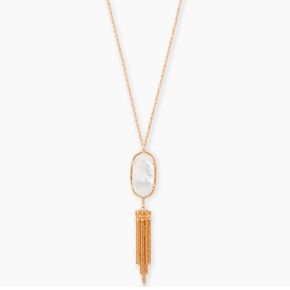 Rayne Rose Gold Necklace In Ivory Pearl -NWOT